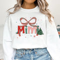 Custom Preppy Family Christmas Sweatshirt, Personalized Name Xmas Shirt, Matching Holiday Sweatshirt