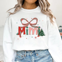 Custom Preppy Family Christmas Sweatshirt, Personalized Name Xmas Shirt, Matching Holiday Sweatshirt