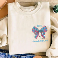 Personalized Labor and Delivery Nurse Sweatshirt, Custom Gift RN Shirt, NICU, Mother Baby Nurse Tee, CNA Tech Sweatshirt