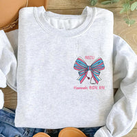 Personalized Labor and Delivery Nurse Sweatshirt, Custom Gift RN Shirt, NICU, Mother Baby Nurse Tee, CNA Tech Sweatshirt