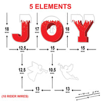 JOY Nativity Yard Sign, Religious Christmas Outdoor Decoration with Stakes, Christian Holiday Lawn Décor for Home, Faith Garden Xmas Display