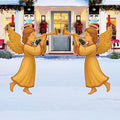 Christmas Angel Yard Signs, Outdoor Holiday Lawn Decorations with Stakes, Religious Garden Décor for Patio, Pathway & Festive Home Display