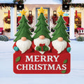 Merry Christmas Gnome Yard Sign, Outdoor Holiday Lawn Decoration with Stakes, Festive Garden Décor for Patio, Walkway, Winter Home Display