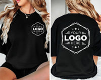 Custom Logo Shirt, Your Business Logo or Brand Logo Shirt, Your Design Here Tee, Front Back