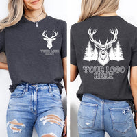 Custom Logo Shirt, Your Business Logo or Brand Logo Shirt, Your Design Here Tee, Front Back