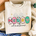 Preppy Merry Christmas Sweatshirt, Christmas Family Shirt, Christmas Gift Sweatshirt
