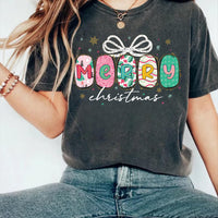 Preppy Merry Christmas Shirt, Christmas Family Shirt, Christmas Gift Tee