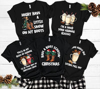 Family Group Christmas Shirt, Matching Christmas Western Shirt, Funny Christmas Party Tee