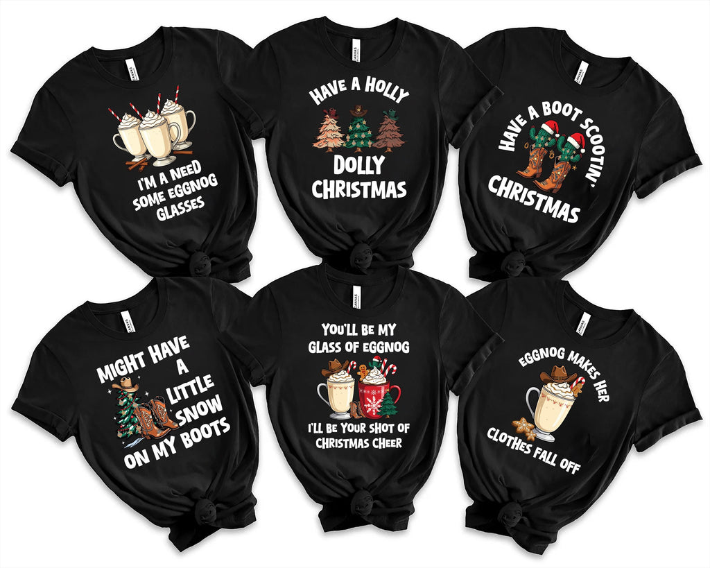 Family Group Christmas Shirt, Matching Christmas Western Shirt, Funny Christmas Party Tee