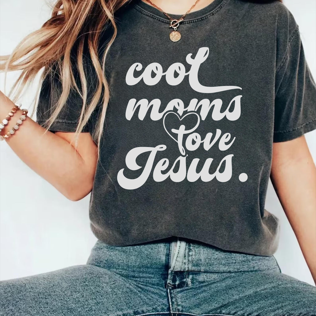 Jesus Shirt, Retro Jesus Shirt, Christian Tee, Cool Moms Love Jesus Shirt