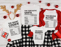 Funny Family Christmas Shirts, Group Matching Christmas Nutrition Facts Label Shirt, Custom Family Holiday Party Tee 2025