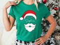 Custom Family Christmas Name Shirt, Santa’s Hat Family Christmas Shirt, Personalized Christmas Family Tee