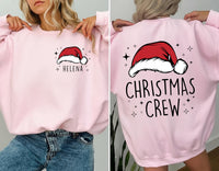 Custom Christmas Crew Pocket Sweatshirt, Family Matching Gift Shirt, Personalized Christmas Sweatshirt, Front Back