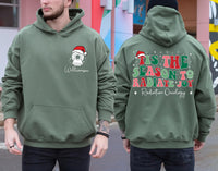 Personalized Radiation Oncology Christmas Hoodie, Oncology Gift for Medical Professionals, Radiation Therapist Hoodie, Front Back