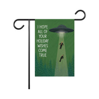 UFO Take Our Leaders Protest Garden Flag, Double Sided, No Kings In America, Protect Democracy, Anti-Trump Flag, Resist Fascism Flag