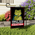 Portland Frog Anti-ICE Protest Garden Flag, Double Sided, No Kings In America, Protect Democracy, Anti-Trump Flag, Resist Fascism Flag