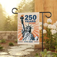 America 250 Anniversary 250 YEARS Protest Garden Flag, Double Sided, No Kings In America, Protect Democracy, Anti-Trump, Anti Fascist Flag