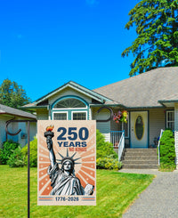 America 250 Anniversary 250 YEARS Protest Garden Flag, Double Sided, No Kings In America, Protect Democracy, Anti-Trump, Anti Fascist Flag