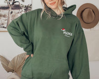 Embroidered Christmas Family Sweatshirt, Matching Xmas Hoodie, Mama Claus Shirt, Dada Claus Long Sleeve Shirt, Embroidery Santa Hat Gift