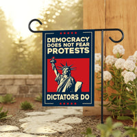 Statue of Liberty Protest Garden Flag, Double Sided, No Kings In America, Protect Democracy, Anti-Trump Flag, Anti Fascist Flag
