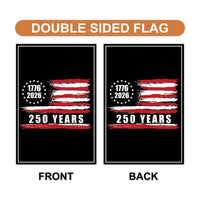America 250 Anniversary 250 YEARS Protest Garden Flag, Freedom, No Kings In America, Protect Democracy, Anti-Trump, Anti Fascist Flag