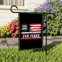 America 250 Anniversary 250 YEARS Protest Garden Flag, Freedom, No Kings In America, Protect Democracy, Anti-Trump, Anti Fascist Flag