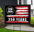 America 250 Anniversary 250 YEARS Protest Yard Sign - Anti-Trump, No Kings In America, Pro Democracy, Resist Fascism Sign with Metal H-Stake