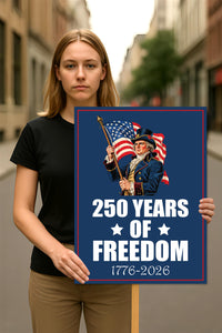 America 250 Anniversary 250 YEARS Protest Sign, Anti-Trump, No Kings In America, Protect Democracy Political Poster, Anti Fascist Rally Sign