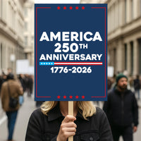 America 250 Anniversary 250 YEARS Protest Sign, Anti-Trump, No Kings In America, Protect Democracy Political Poster, Anti Fascist Rally Sign