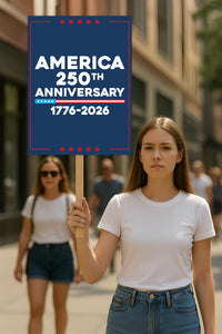 America 250 Anniversary 250 YEARS Protest Sign, Anti-Trump, No Kings In America, Protect Democracy Political Poster, Anti Fascist Rally Sign