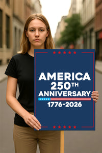 America 250 Anniversary 250 YEARS Protest Sign, Anti-Trump, No Kings In America, Protect Democracy Political Poster, Anti Fascist Rally Sign