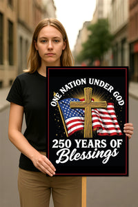 America 250 Anniversary 250 YEARS Protest Sign, Anti-Trump, No Kings In America, Protect Democracy Political Poster, Anti Fascist Rally Sign