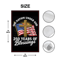 America 250 Anniversary 250 YEARS Protest Garden Flag, Freedom, No Kings In America, Protect Democracy, Anti-Trump, Anti Fascist Flag