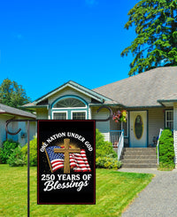 America 250 Anniversary 250 YEARS Protest Garden Flag, Freedom, No Kings In America, Protect Democracy, Anti-Trump, Anti Fascist Flag