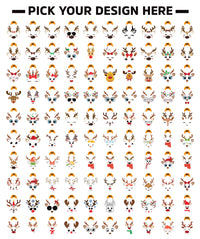 Funny Reindeer Hoodie, Christmas Group Shirt, Winter Family Hoodie