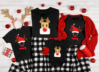 Funny Reindeer Shirt, Christmas Group Shirt, Winter Family Tee