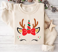 Funny Reindeer Sweatshirt, Christmas Group Shirt, Winter Family Sweatshirt