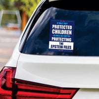 The Epstein Files Protest Vinyl Sticker, Protect Democracy, Anti-Trump, No Kings Protest Sign, Anti Fascist Bumper Sticker, 6" x 4.5"
