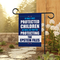 The Epstein Files Protest Garden Flag, Double Sided, No Kings In America, Protect Democracy, Anti-Trump Flag, Anti Fascist Flag