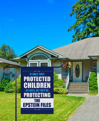 The Epstein Files Protest Garden Flag, Double Sided, No Kings In America, Protect Democracy, Anti-Trump Flag, Anti Fascist Flag