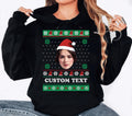 Personalized Photo Ugly Christmas Hoodie, Custom Face Shirt, Funny Ugly Christmas Hoodie