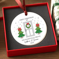 New Home Ornament Personalized, Our New Home 2025, Custom New House Ceramic Ornament, First Home Christmas Keepsake, Housewarming Gift