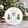 New Home Ornament Personalized, Our New Home 2025, Custom New House Ceramic Ornament, First Home Christmas Keepsake, Housewarming Gift