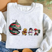 Funny Gingerbread Cookie Sweatshirt, Christmas Ornament Shirt, Cute Holiday Snack Sweatshirt