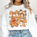 Gingerbread Christmas Coquette Sweatshirt, Brushstroke Christmas Shirt, Tis The Season Sweatshirt