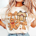 Gingerbread Christmas Coquette Shirt, Brushstroke Christmas Shirt, Tis The Season Tee