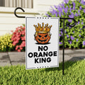 No Orange King Protest Garden Flag, Double Sided, No Kings In America, Protect Democracy, Anti-Trump Flag, Resist Fascism Flag