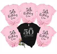 50 And Fabulous Shirt, 50th Birthday Shirt, 50th Birthday Crew Tee