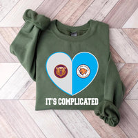 Custom House Divided Sweatshirt, Personalized Two Sports Team Shirt, Football, Baseball, Hockey, Basketball Sweatshirt