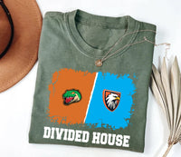 Custom House Divided Shirt, Personalized Two Sports Team Shirt, Football, Baseball, Hockey, Basketball Tee